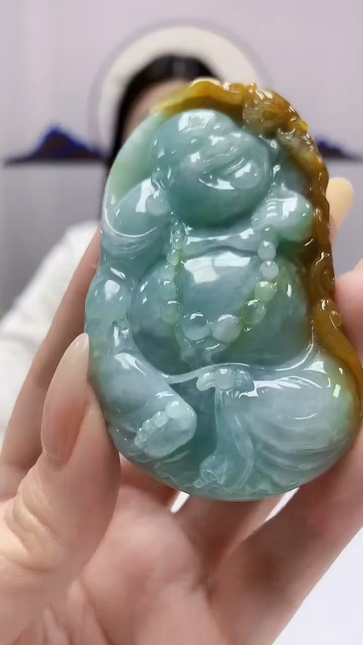 【闪购商品】定制翡翠未镶嵌0405DD-毛货挂件佛110