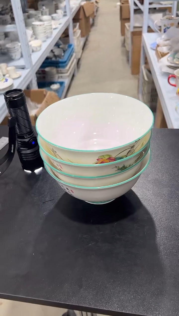 杯子骨瓷（简装）6.3寸四季碗一套4个