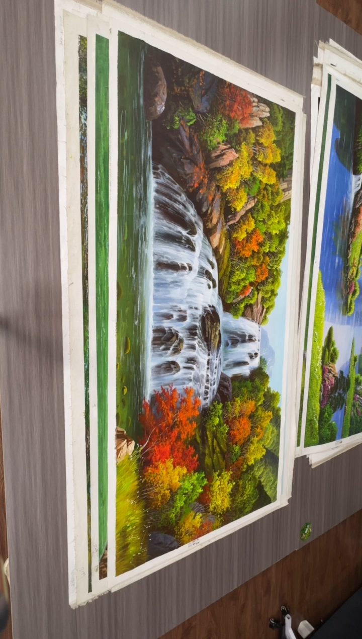 油画【82号】约1.6米丨朝鲜原创纯手绘孤品油画丨顺丰包邮  