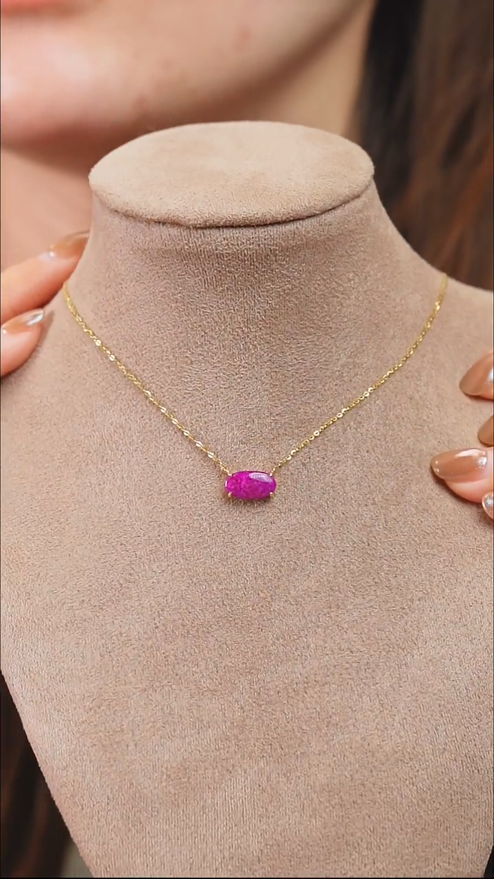 苏纪石（舒俱来）18K金镶嵌项链5