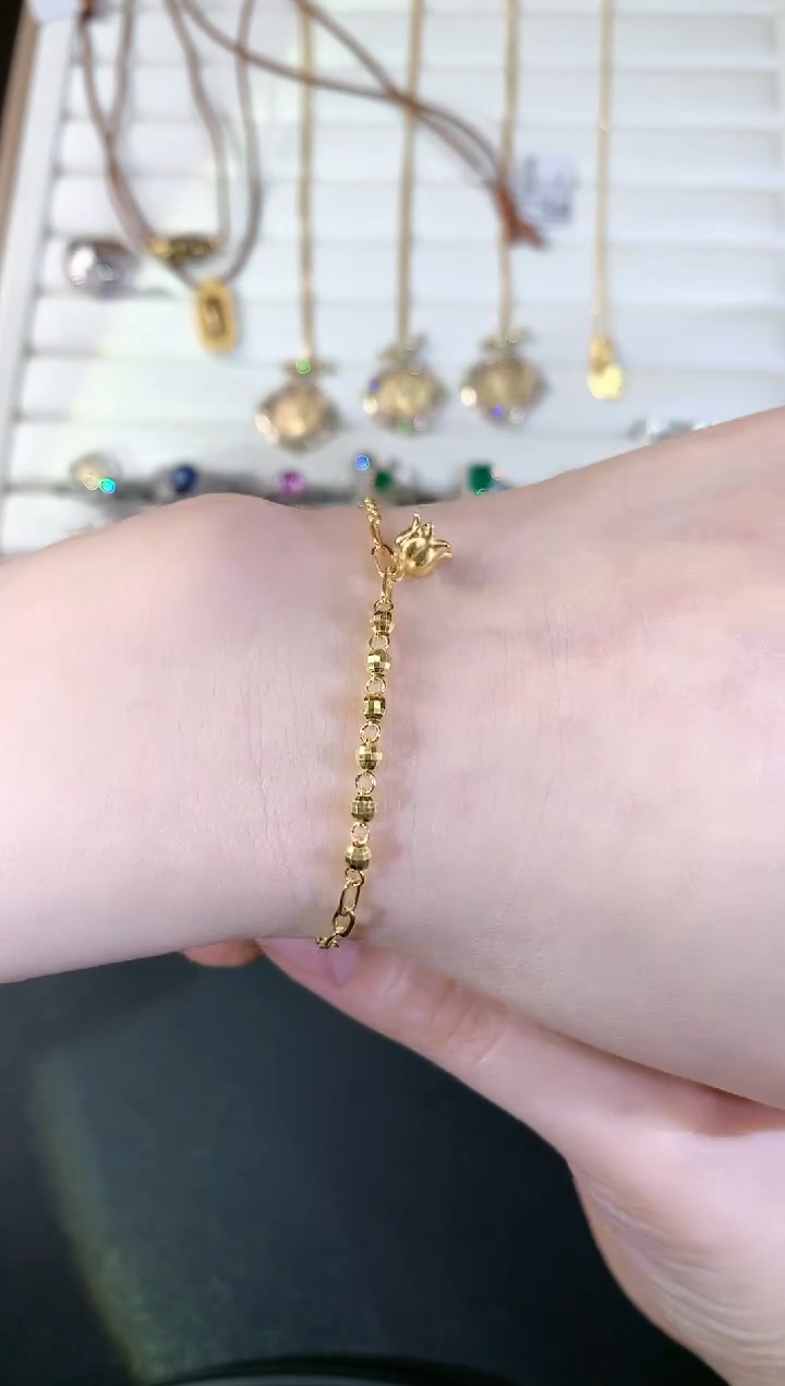 【闪购商品】定制足金手链S239|2800