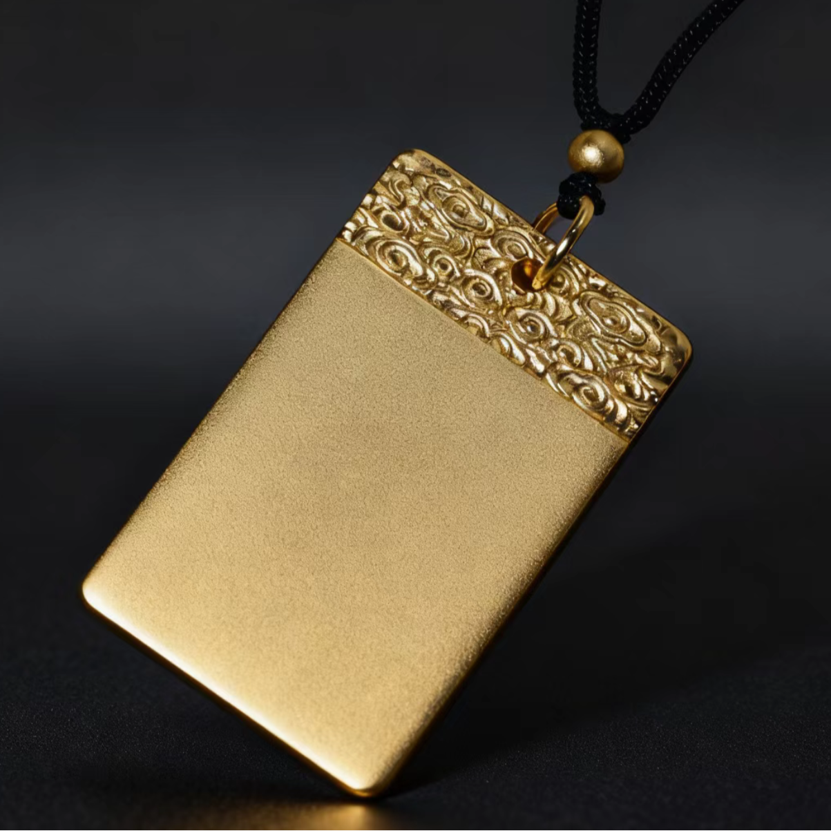 铜合金项链 时尚百搭祥云无事牌项链