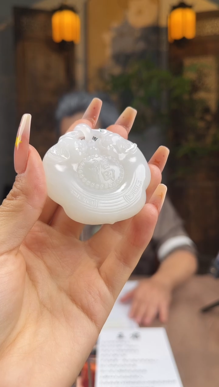 和田玉未镶嵌颈饰S702