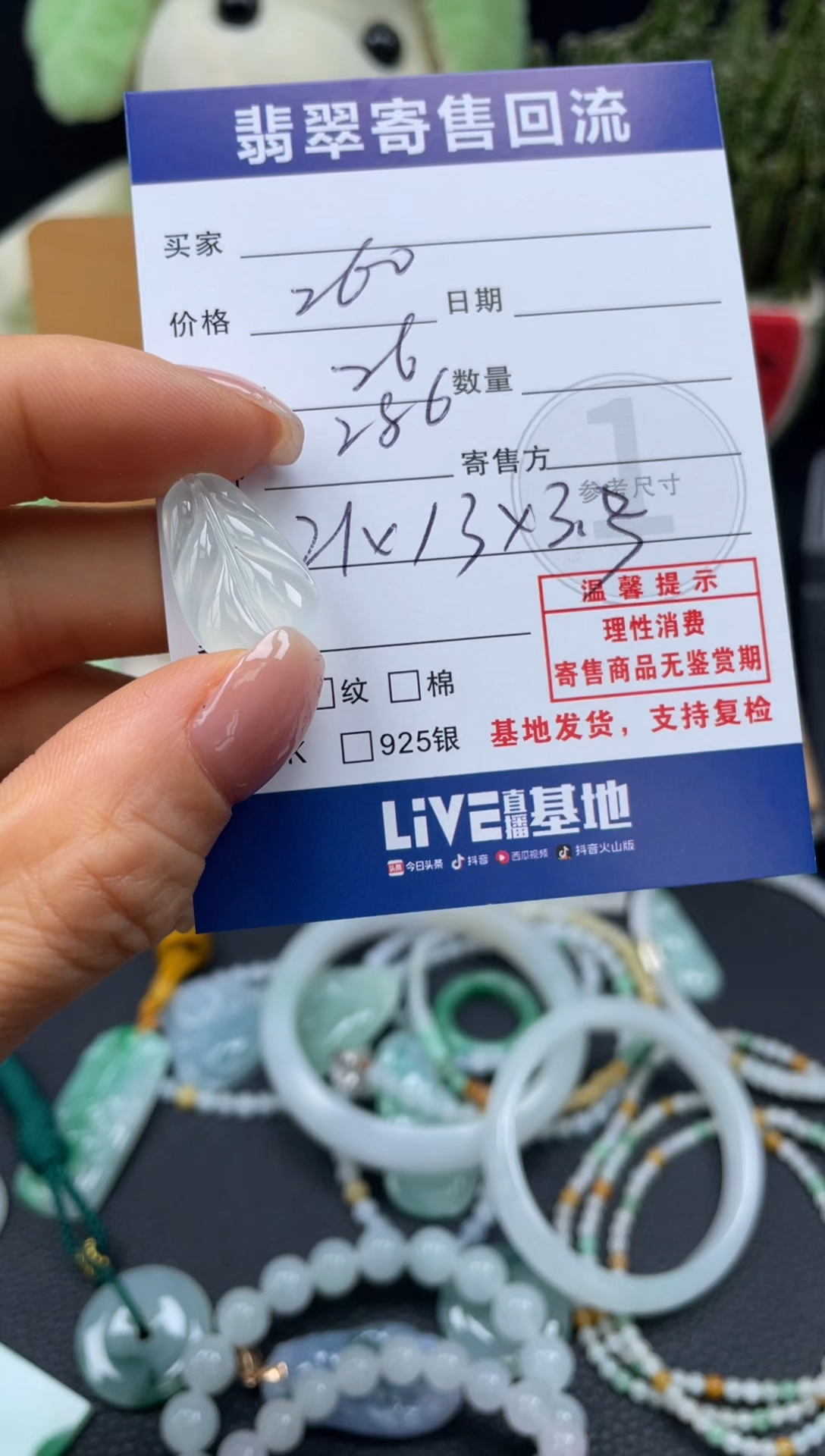 颈饰未镶嵌翡翠10150122