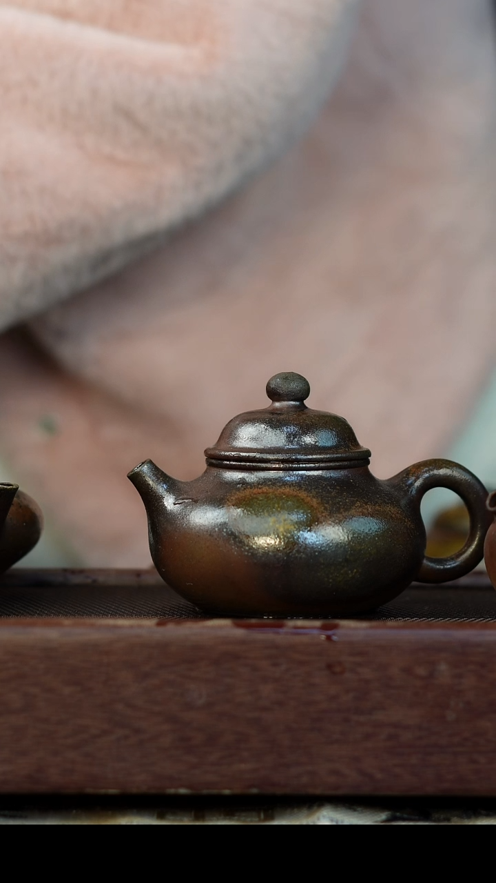 茶壶紫砂柴烧紫砂 天青容天200cc