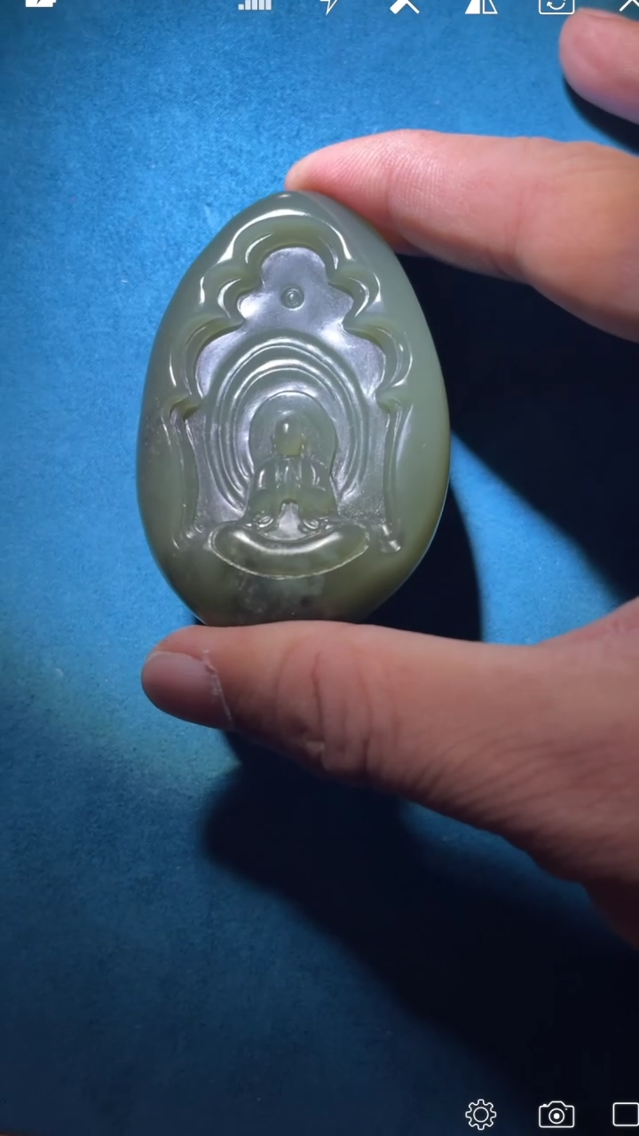 【闪购商品】和田玉XY未镶嵌无相悟道吊坠