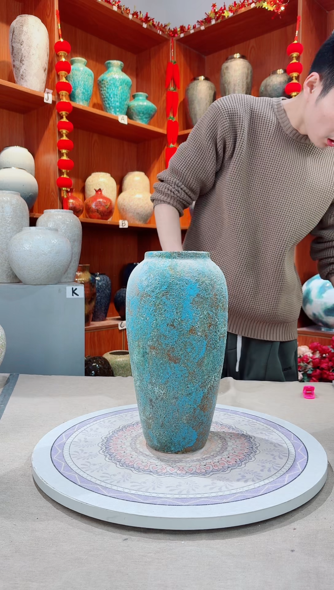 【闪购商品】瓶陶瓷花瓶 无花 微瑕a295 