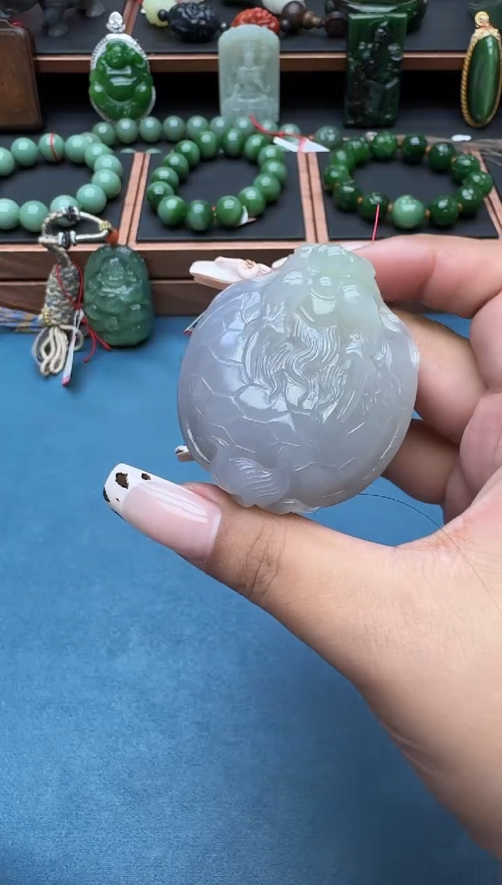 和田玉未镶嵌把件yzcq