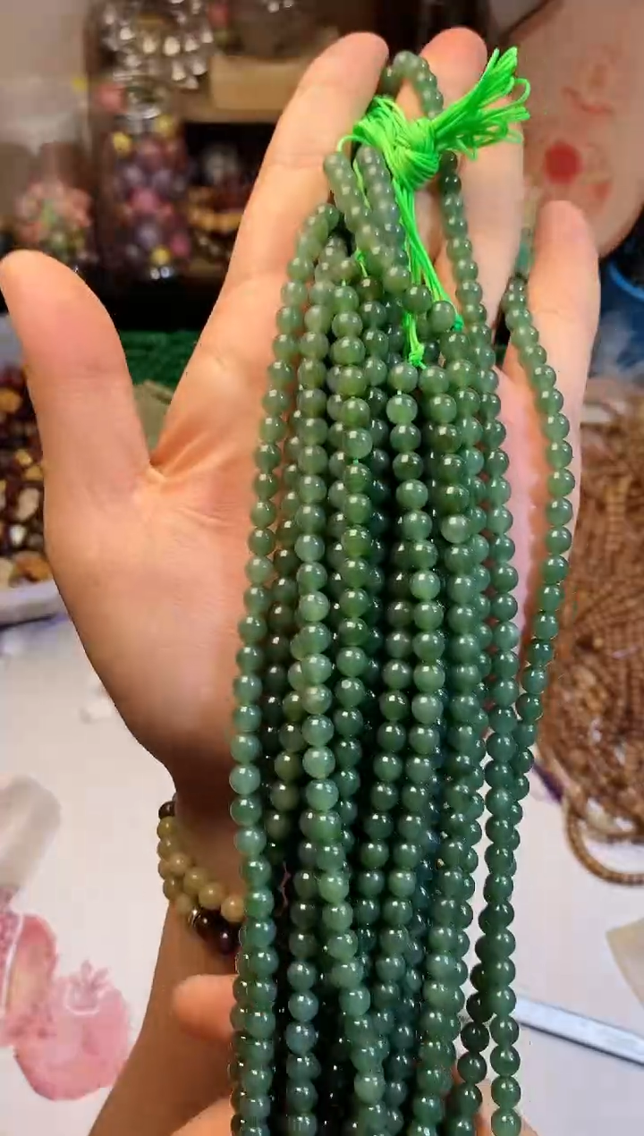 玛瑙/玉髓手链合金和卡6半成品108颗
