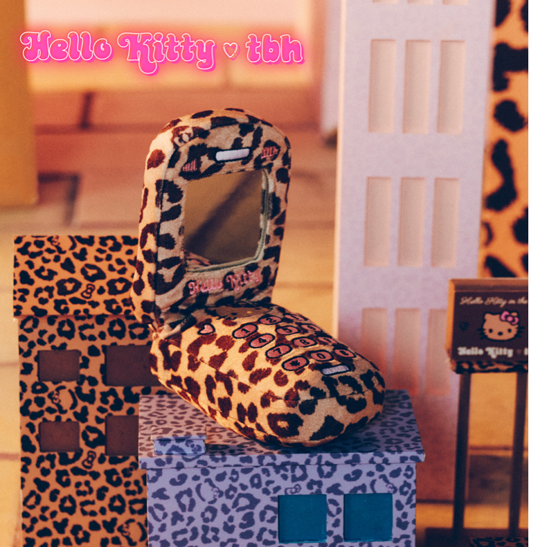 tbh野兽派家居Hello Kitty翻盖手机造型镜子包包挂件化妆镜礼物