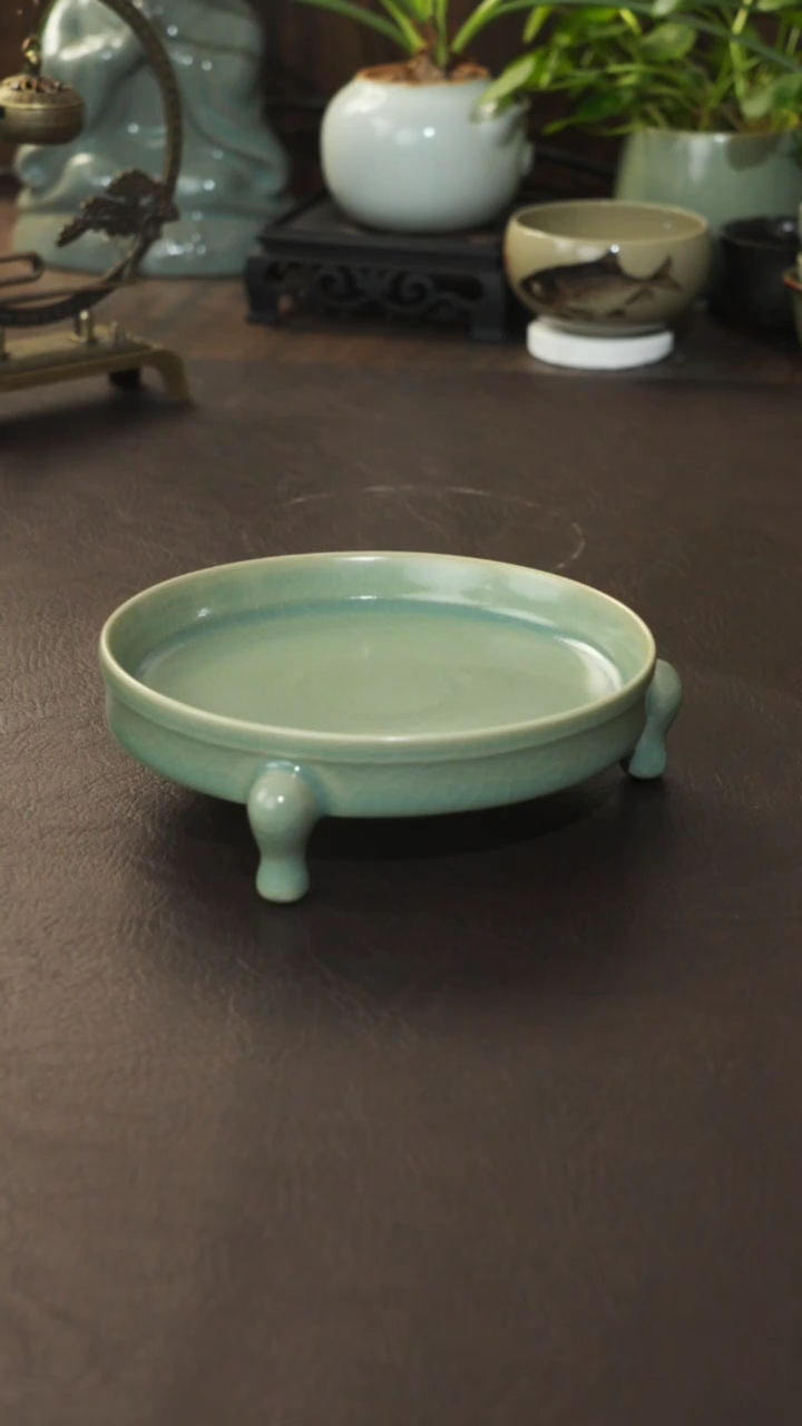 【闪购商品】杯宣宝汝瓷原矿原釉微微瑕