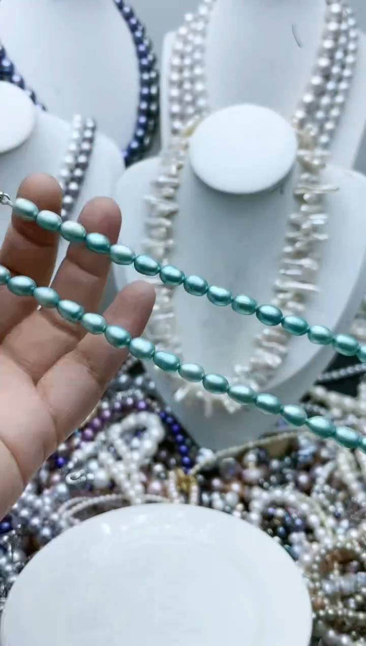 【闪购商品】淡水珍珠颈饰钛钢1