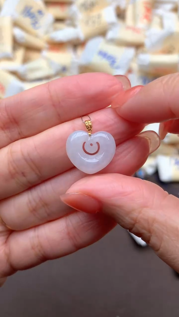 【闪购商品】翡翠挂件18K金镶嵌一