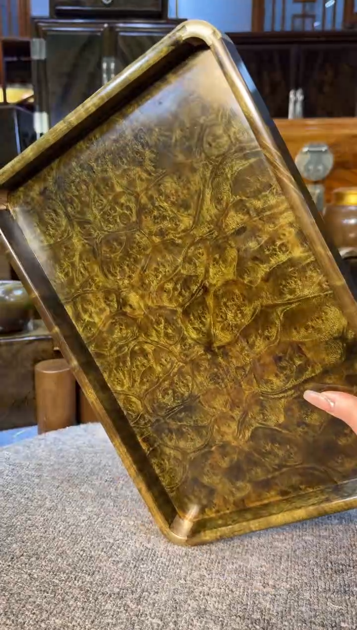 【闪购商品】乌木类成套家具精品阴沉乌木托盘Y21