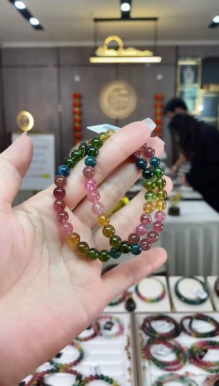 【闪购商品】碧玺单圈手串6mm+未镶嵌（多样性发一条）hon