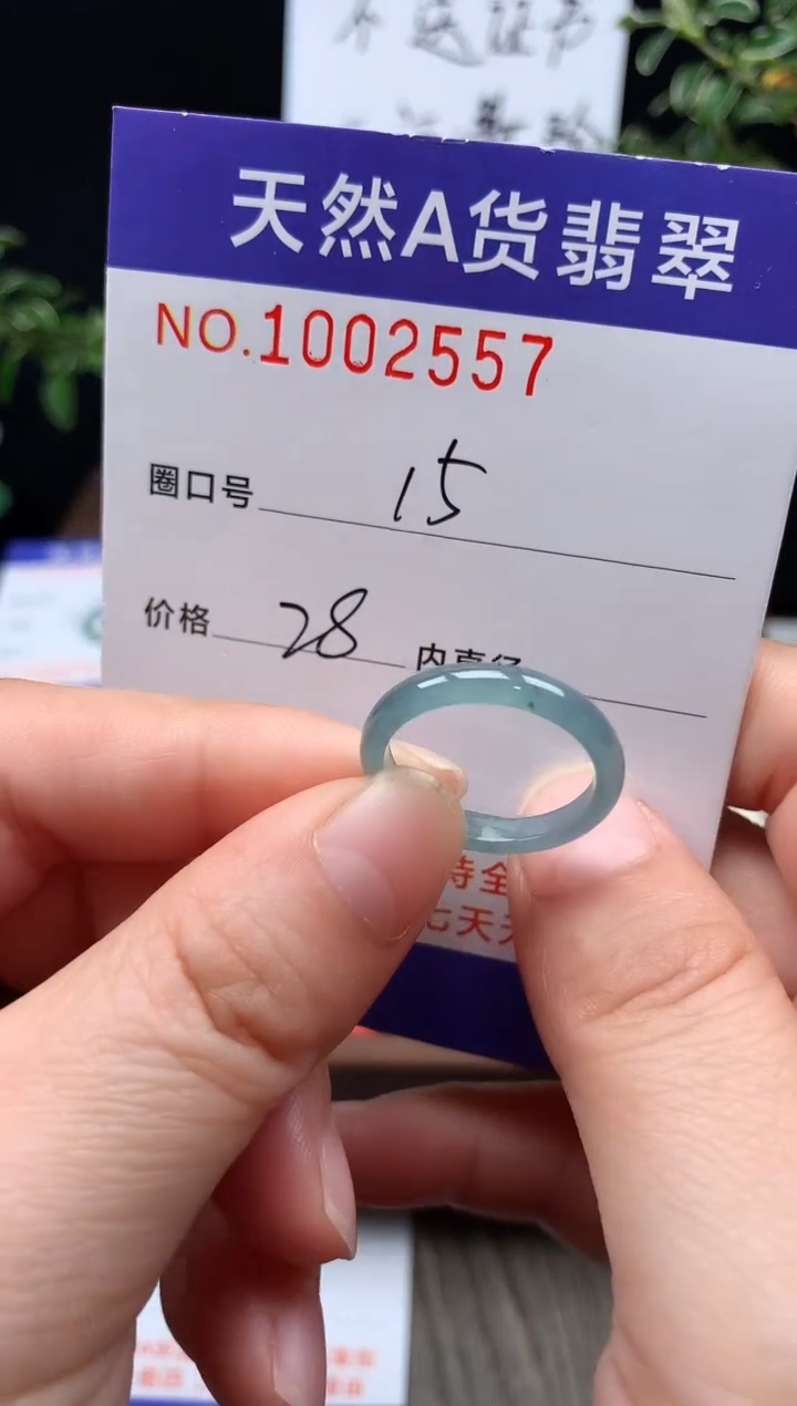 未镶嵌戒指翡翠15#
