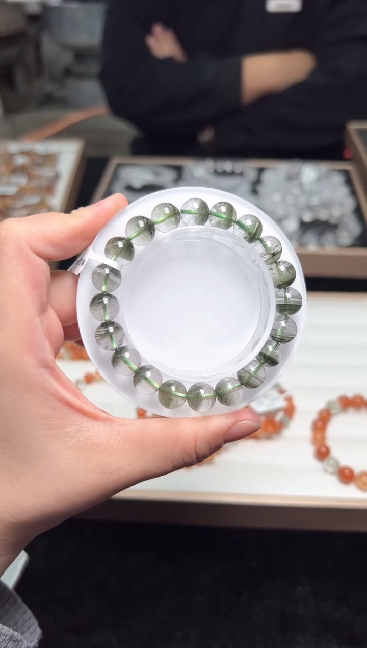 【闪购商品】水晶手链未镶嵌绿幽灵聚宝盆9，多样性发其一