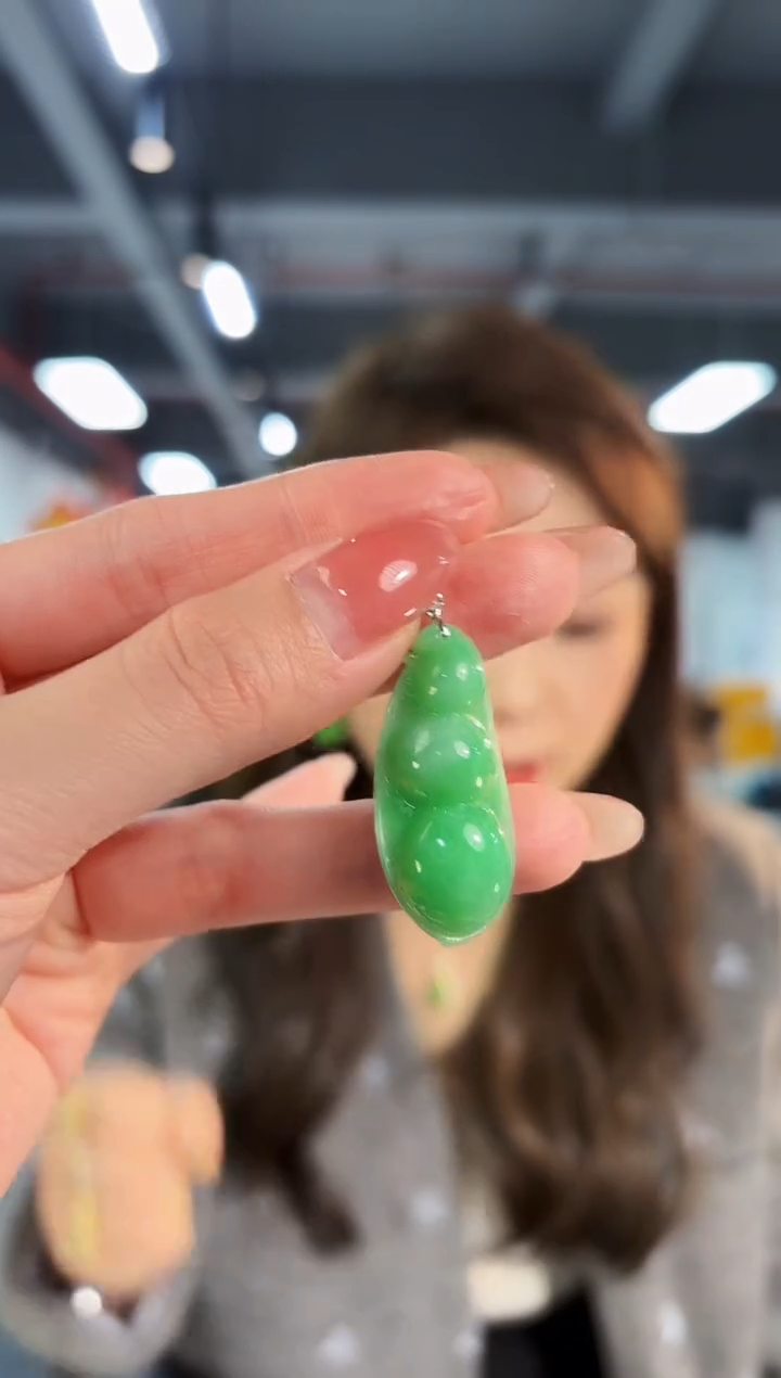 【闪购商品】翡翠颈饰18K金镶嵌缅料A货/支持复检/一件