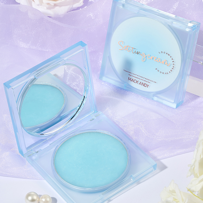 玛可安迪MK955锁妆柔焦定妆膏控油平衡蓝色防水