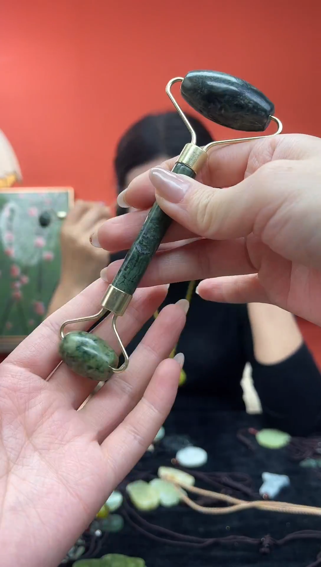 未镶嵌岫玉手串`