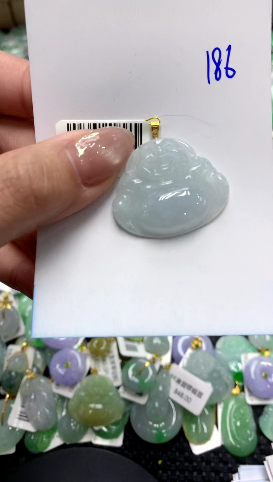 【闪购商品】翡翠颈饰18K金镶嵌1111111111