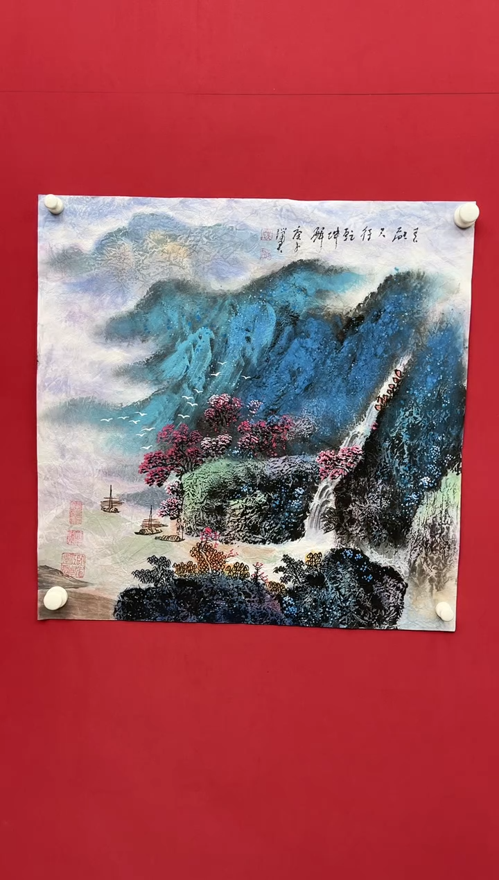 【闪购商品】国画吴-斗方山水/无框/W