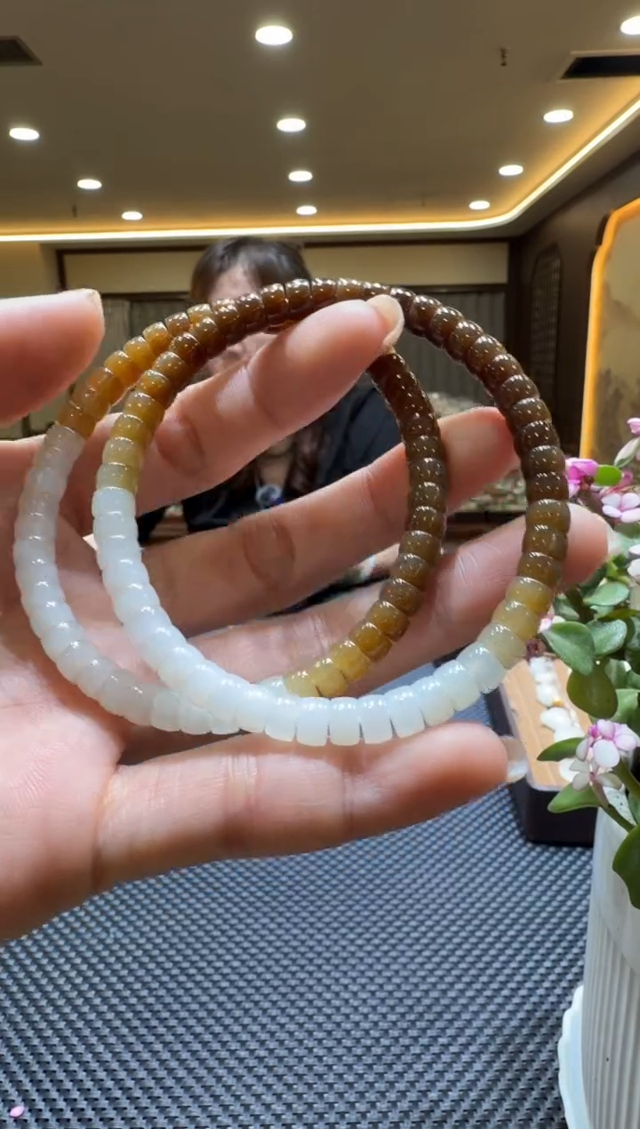 颈饰未镶嵌和田玉手串5-6（多样性发一）