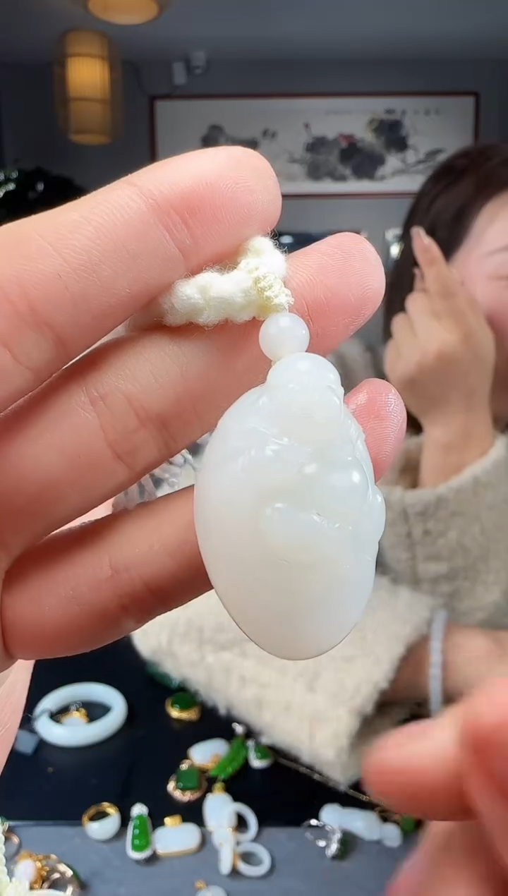 【闪购商品】和田玉吊坠(不含链)未镶嵌1