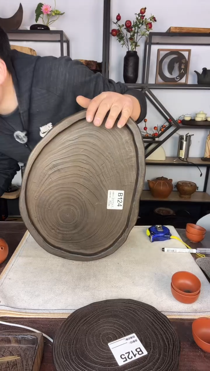 青**️30*40银杏木  124   