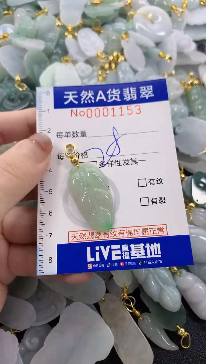 颈饰未镶嵌翡翠天然A货翡翠