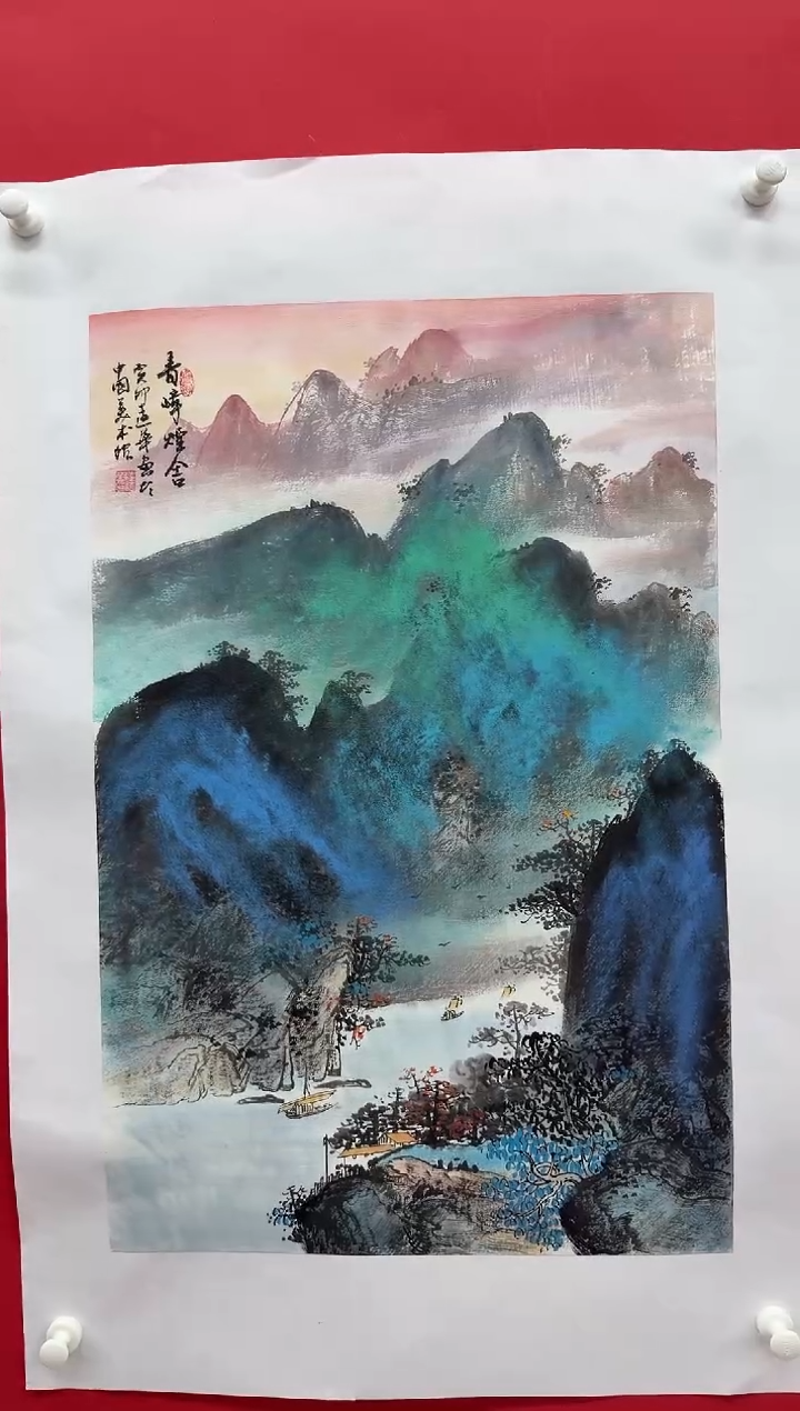 国画画家陆远华纯手绘原作