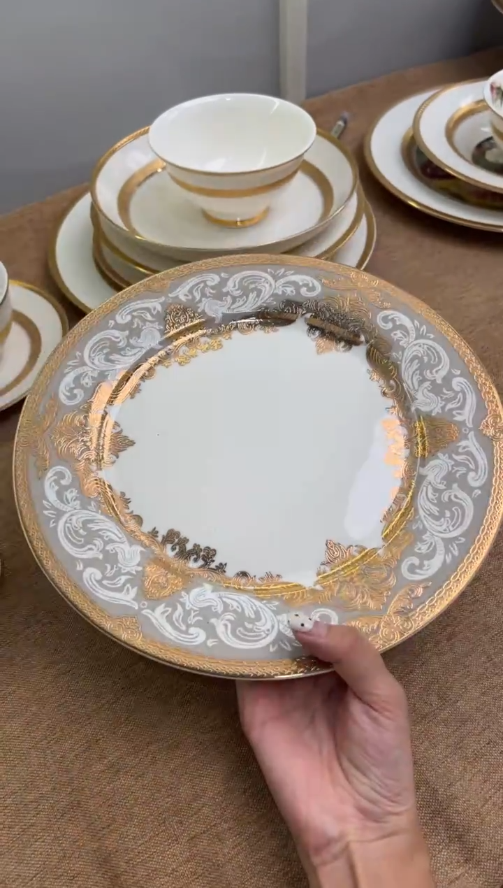 瓷片10.5寸平盘2个一单尾单