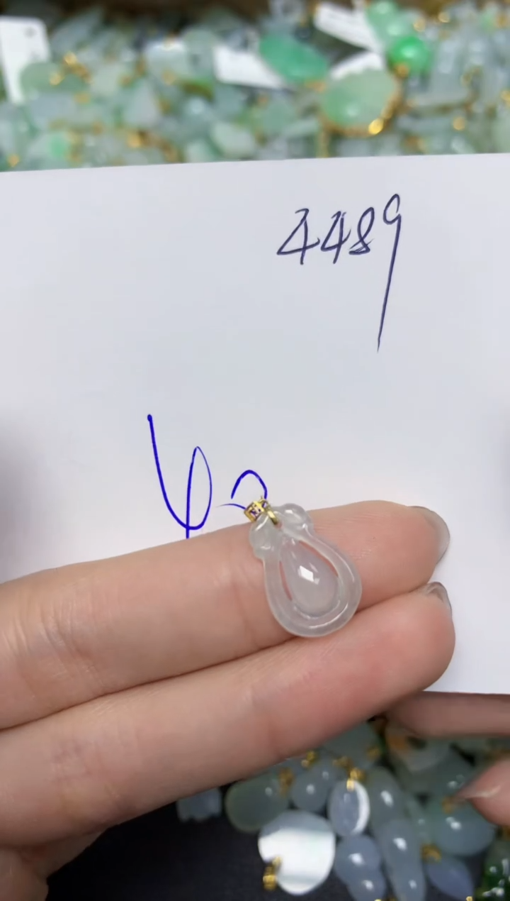 【闪购商品】翡翠颈饰18K金镶嵌 天然翡翠A货