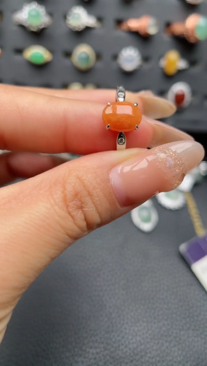 【闪购商品】翡翠戒指银S925镶嵌111111111