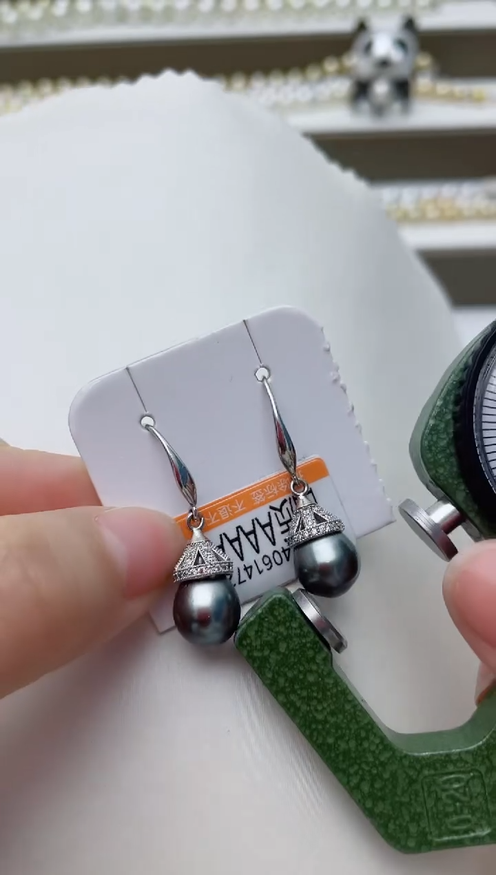 【闪购商品】海水珍珠耳饰银S925镶嵌A89