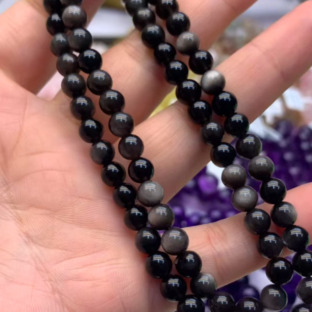 银耀石多圈 天然水晶素链DIY手工珠串女款渐变多样性发其一