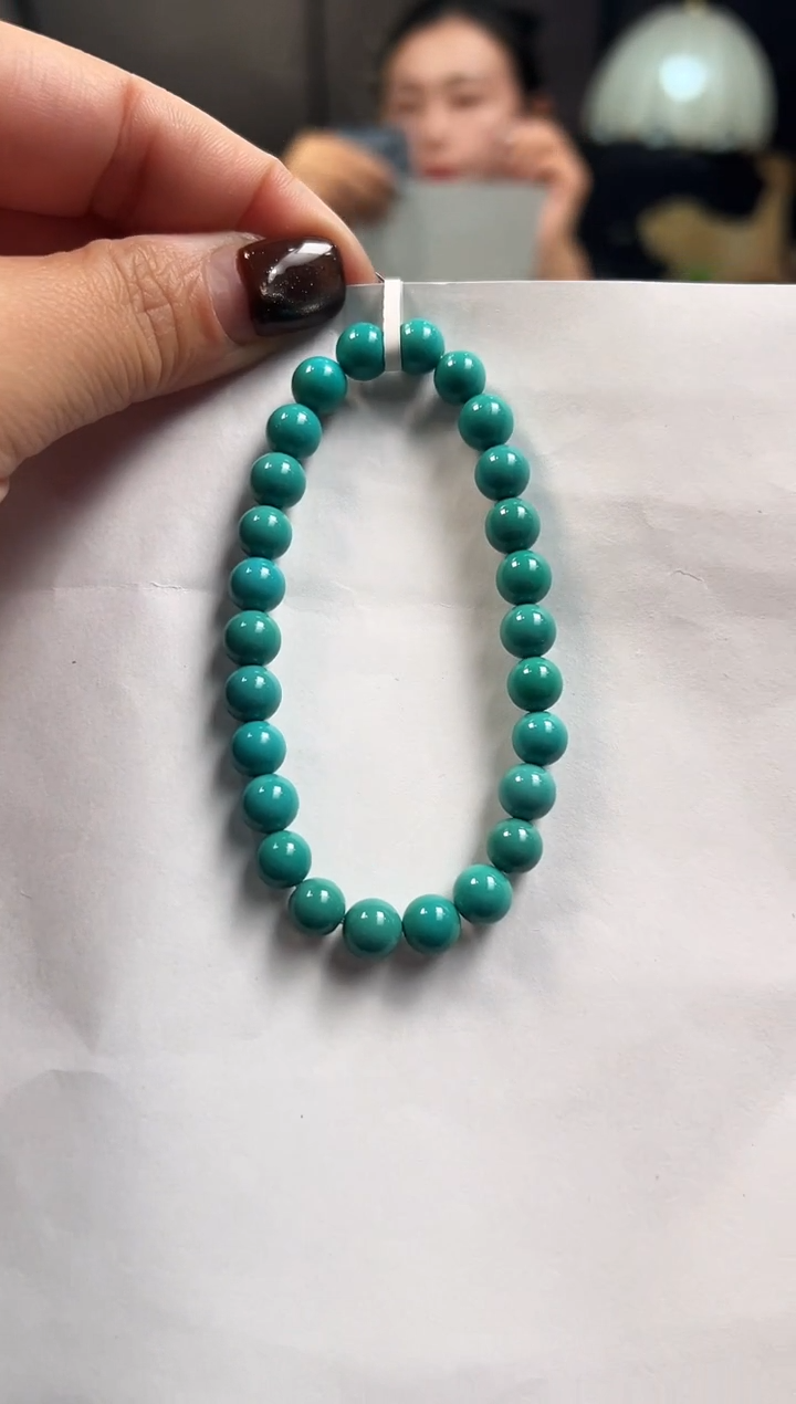未镶嵌绿松石手串卡7+
