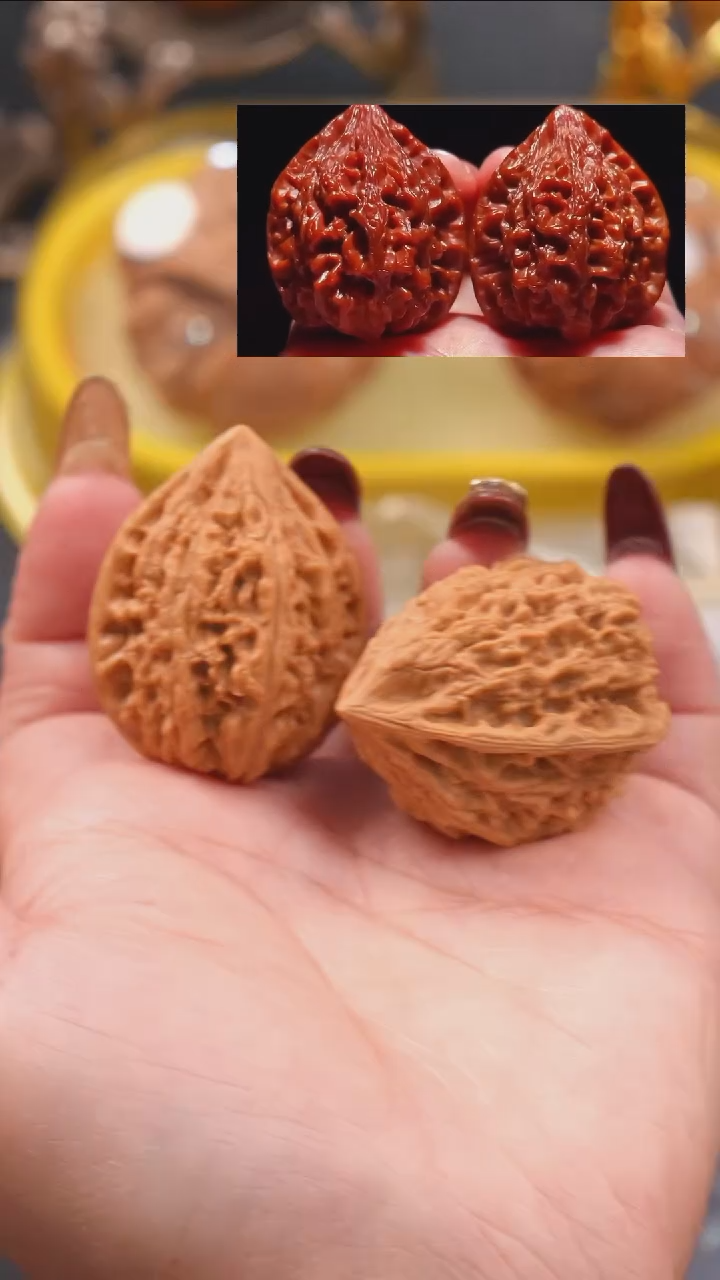 【闪购商品】文玩核桃吊坠32十三陵鸡心