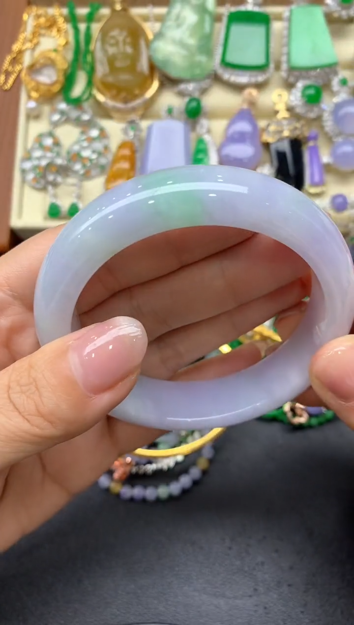 【闪购商品】翡翠手镯未镶嵌345中国好珍宝