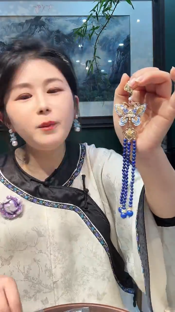 无铜合金非遗点翠饰品