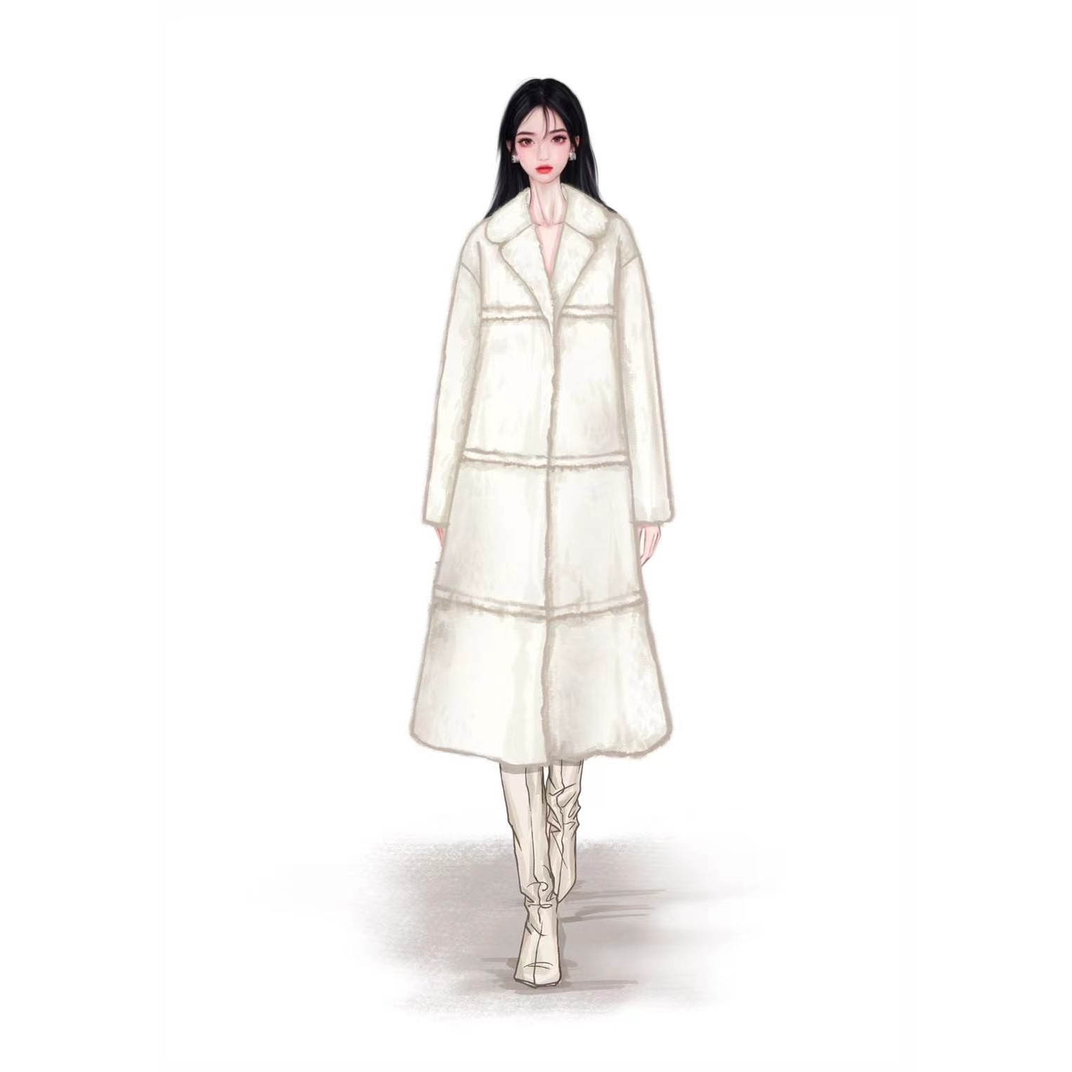 Rose Owner 5折粉丝福利～梨花先雪 羊绒连衣裙/腔调毛毛大衣