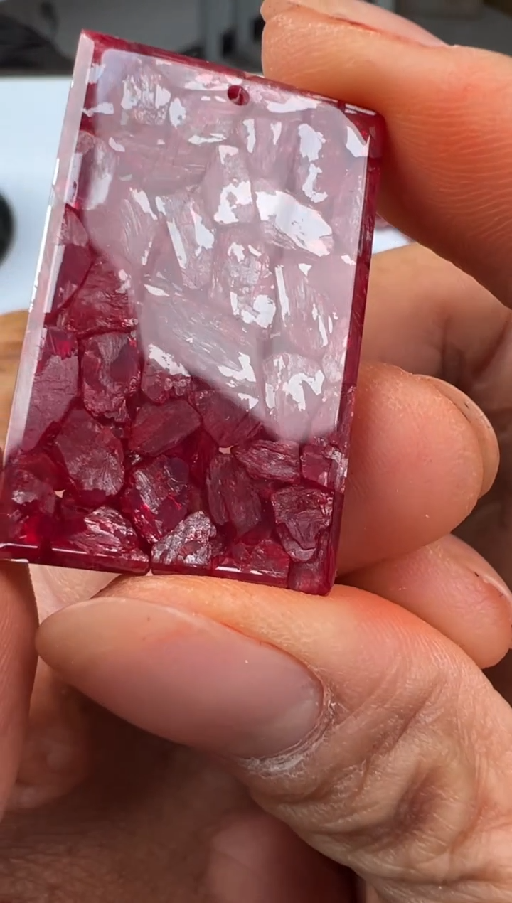 天然辰砂用****114mm马仙溪晶体单珠