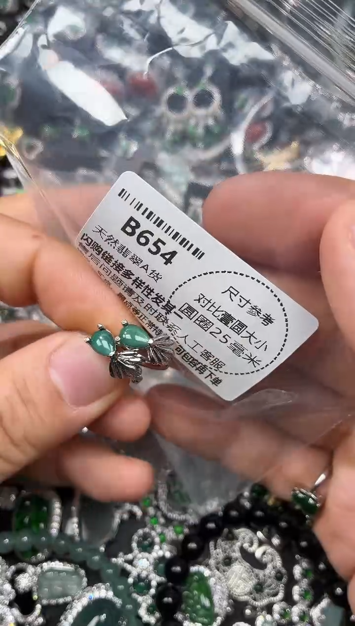 颈饰未镶嵌翡翠B654耳扣