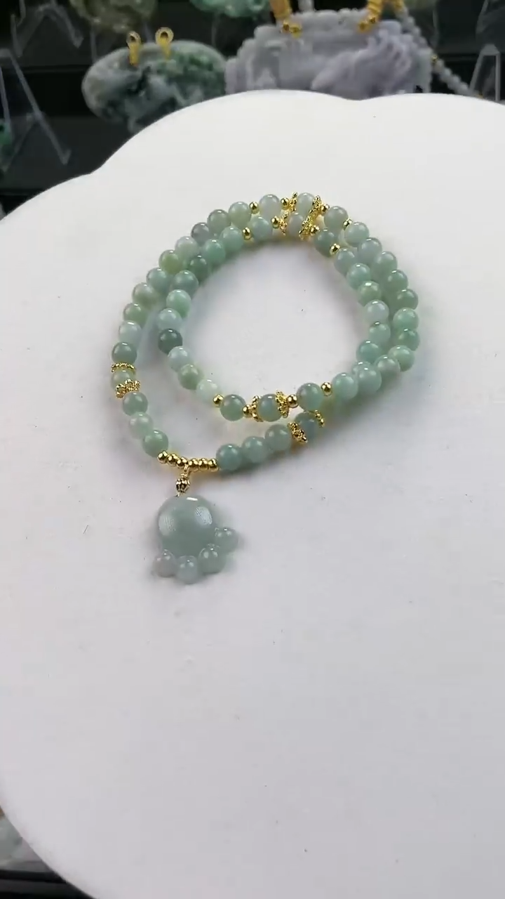 【闪购商品】翡翠颈饰未镶嵌翡翠手串