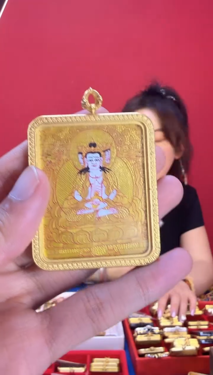 吊坠大老师-热贡纯手绘唐卡