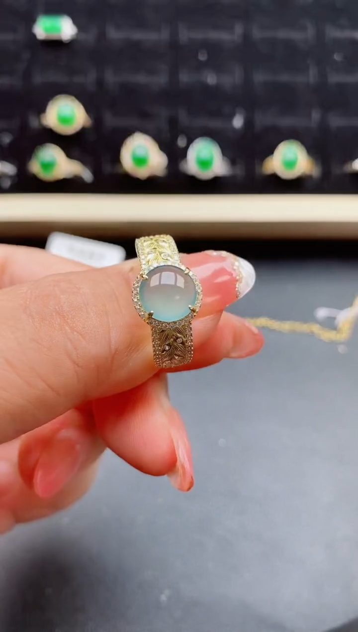 【闪购商品】翡翠戒指银S925镶嵌1212