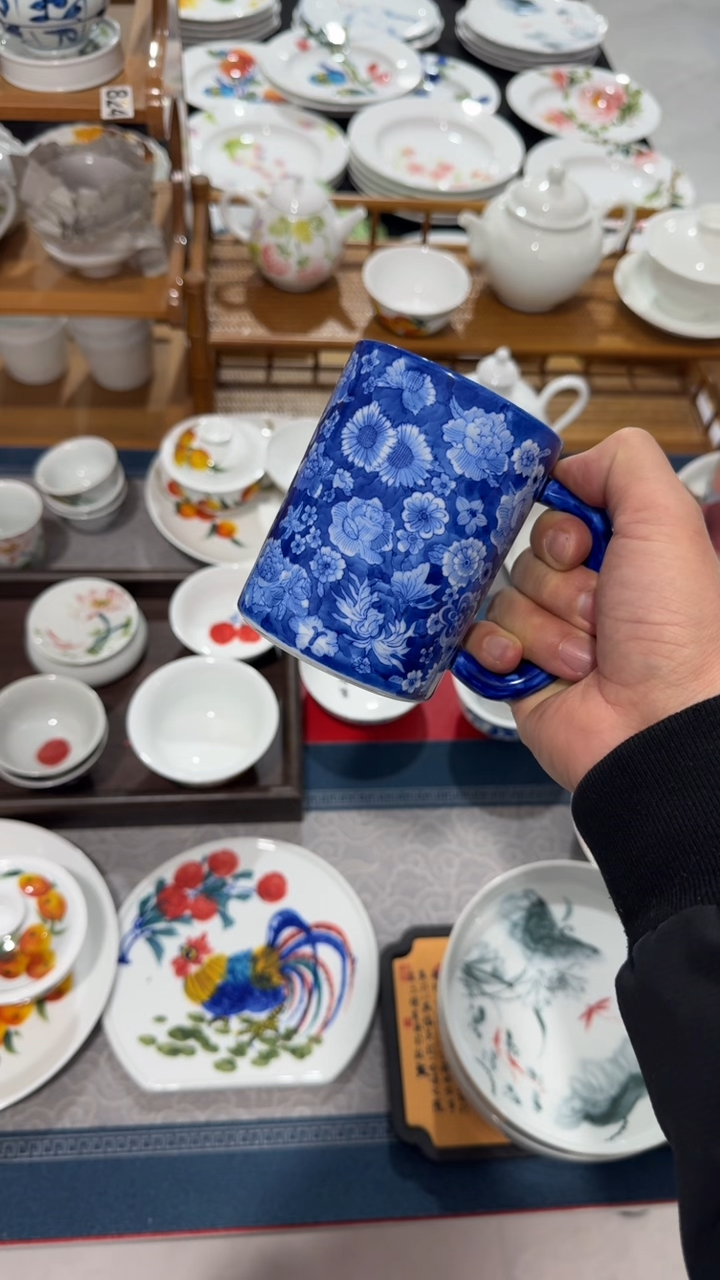 其他景德镇高温瓷（万花杯）