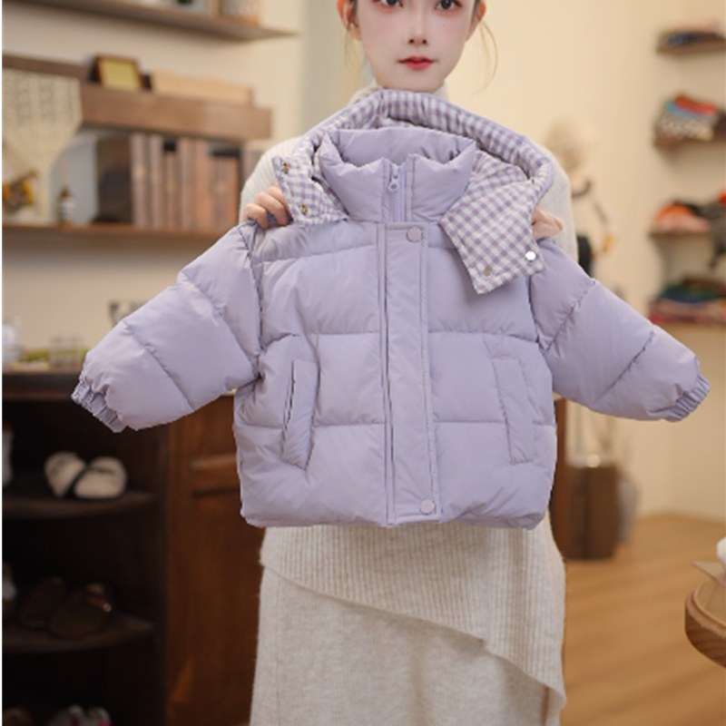 女童冬装棉衣2025新款韩版穿搭女宝宝冬季加厚棉袄外套P556