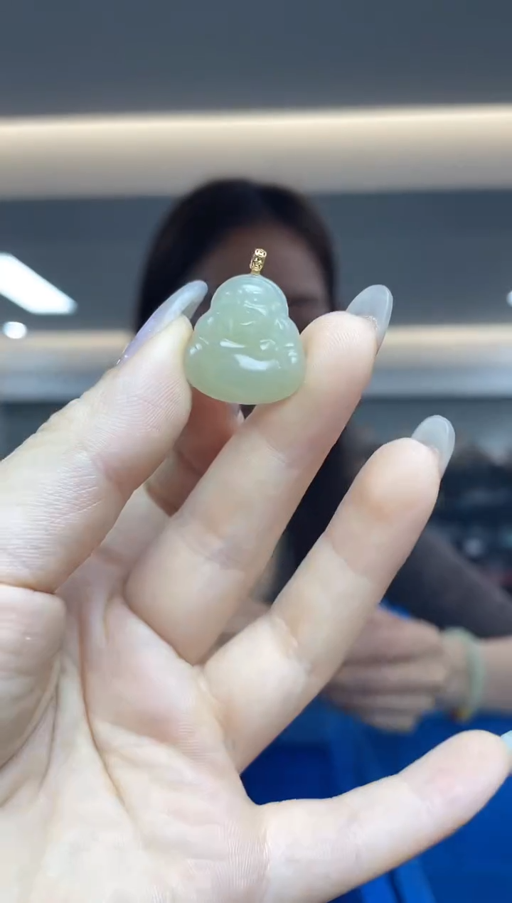 【闪购商品】和田玉18K金镶嵌`（多样性发一件）