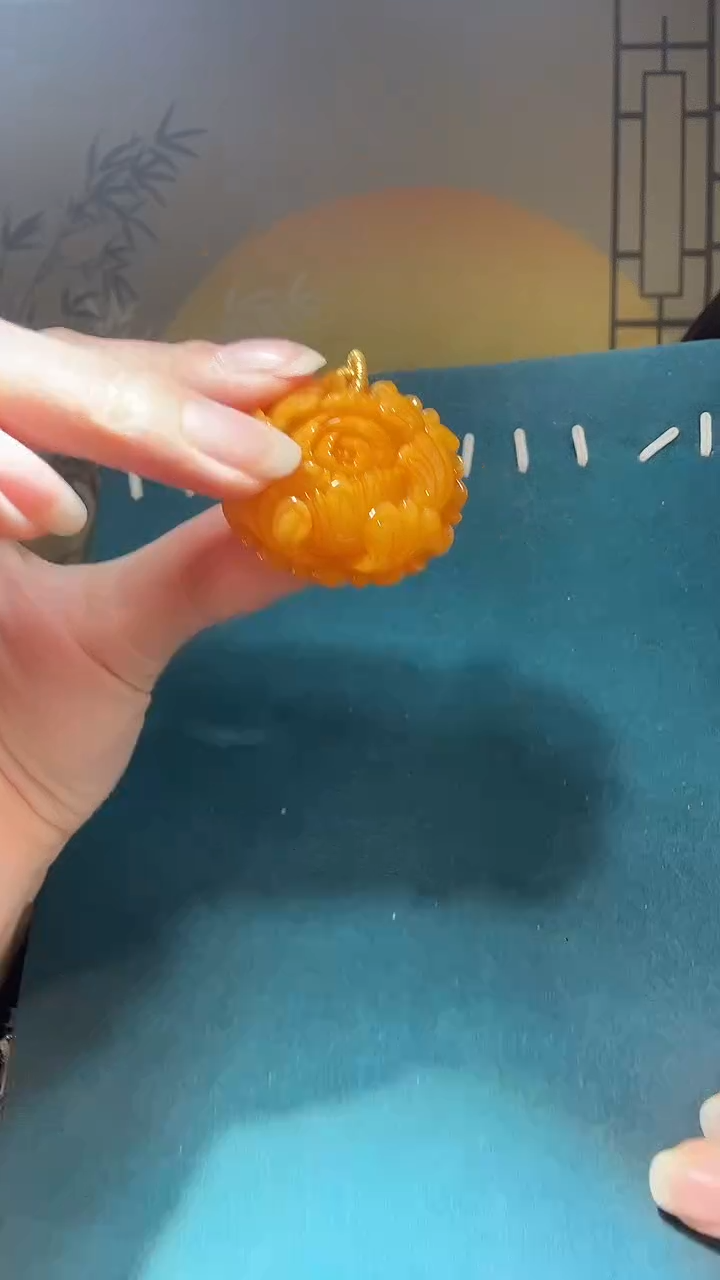 【闪购商品】琥珀裸石未镶嵌A0181天然蜜蜡裸发